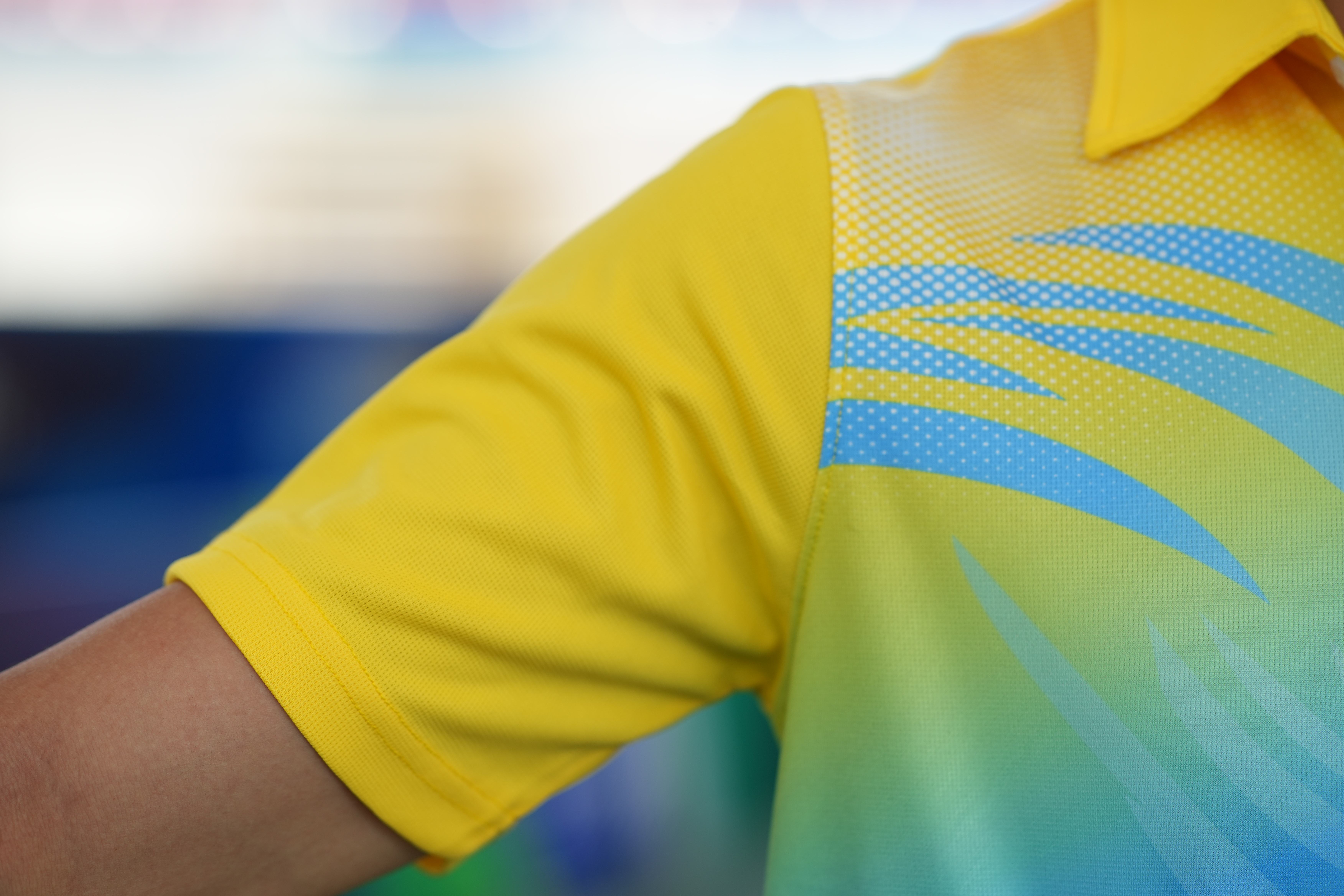 Áo cầu lông Pickleball tenis Nam Hiwing P2 Màu Vàng